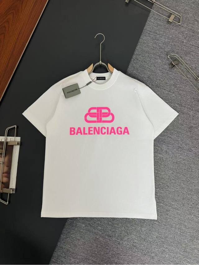 Balenciaga*Balenciaga*320g heavyweight cotton T-shirt, thick, breathable, loose