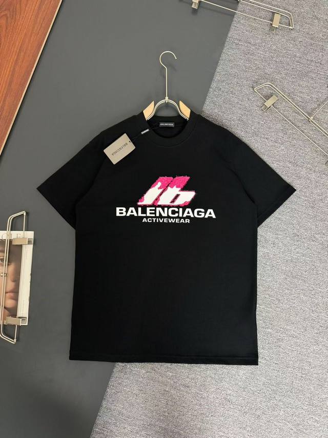 Balenciaga*Balenciaga*320g heavyweight cotton T-shirt, thick, breathable, loose