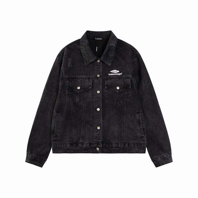 Style No. N02 Balenciaga denim jacket series Using high temperature heavy washi