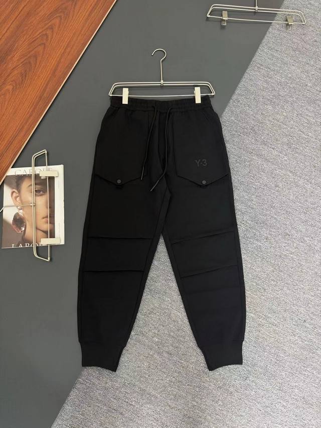 New Y-3 overalls with pleated front and cuffs. Functional and stylish, they hav