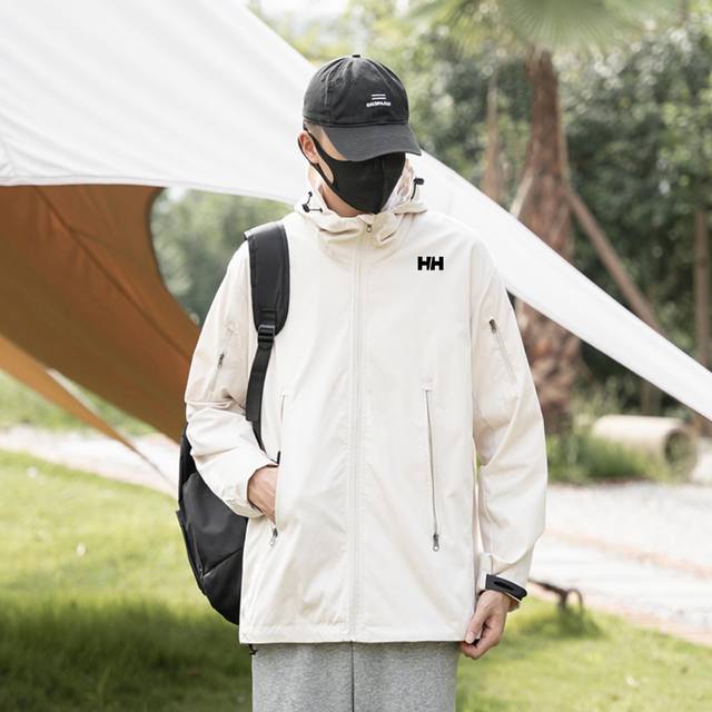 Hh Couple's High-Performance Outdoor Windproof and Rainproof Jacket Hooded Jacke