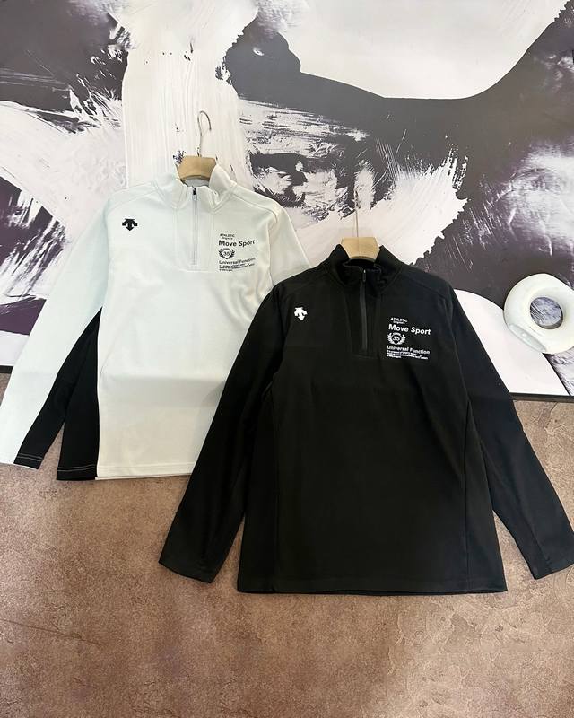 New arrival! Descente 24 Winter Comfortable and Warm Half-Zip Sweatshirt!!! fea