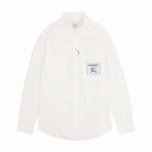 Burberry Burberry Horse Patch Shirt Long Sleeve Size: Xs-L DDD
