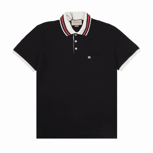 Gucci Gucci Pocket Embroidered Logo Short Sleeve Polo Shirt Size: Xs-L DDD