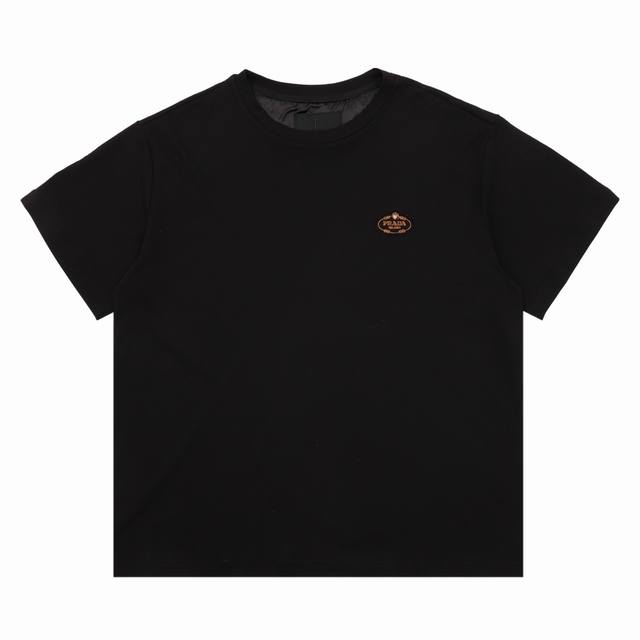Prada Prada letter embroidered logo round neck short sleeve Size: Xs-L DDD