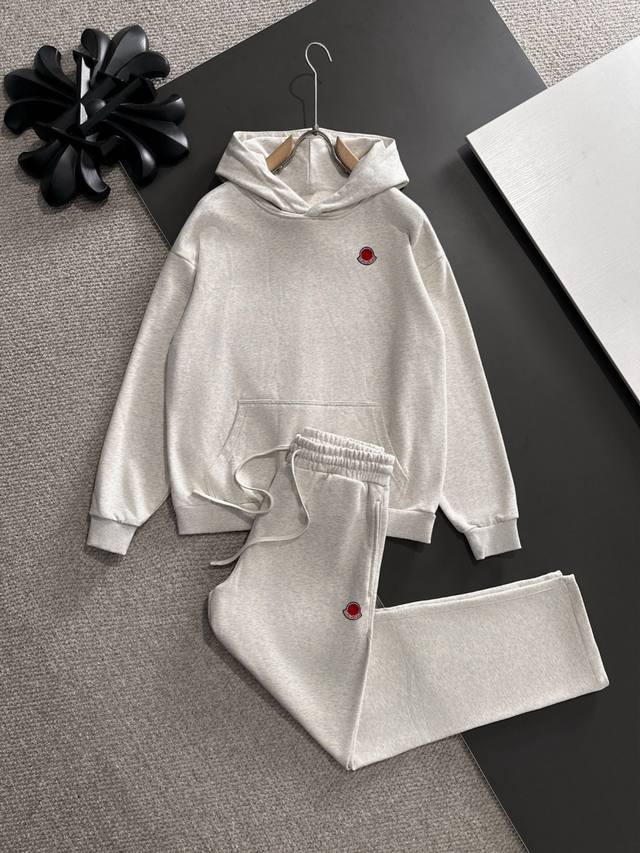 Moncler high-quality 2025 autumn and winter new casual heavy-duty hooded suit, e