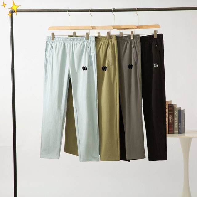 Actual photos show Kolonsport's official website's thin summer casual trousers,