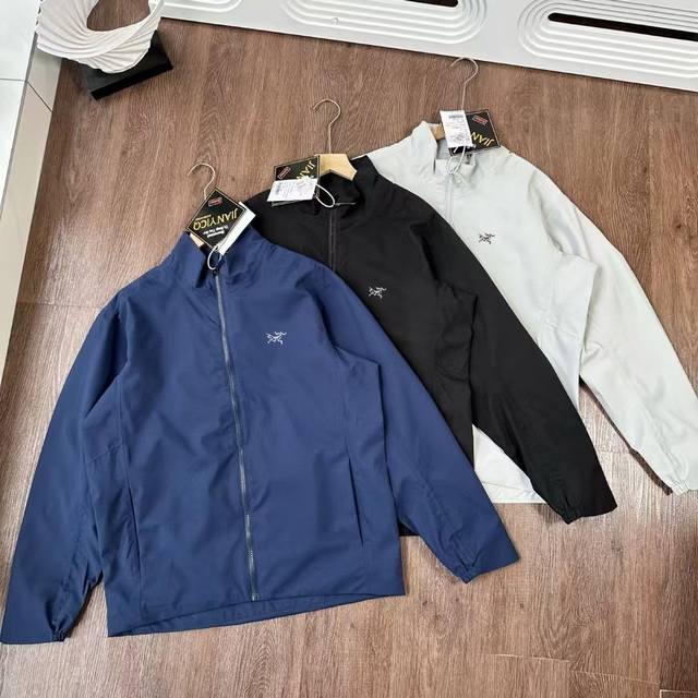 Black, white, navy blue Sizes S to 2Xl Arc'teryx counter model jacket with lamin