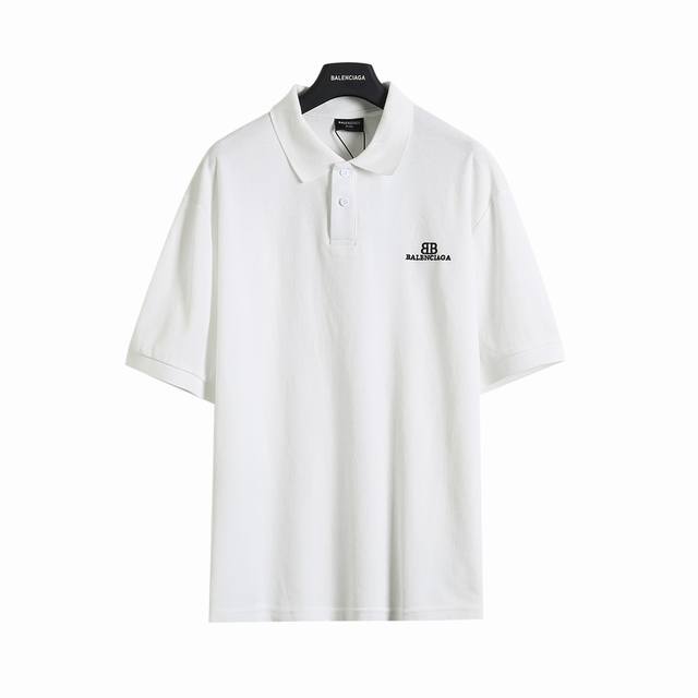 Balenciaga Blcg 25Ss Double B Embroidered Polo Short Sleeve A must-have for eve