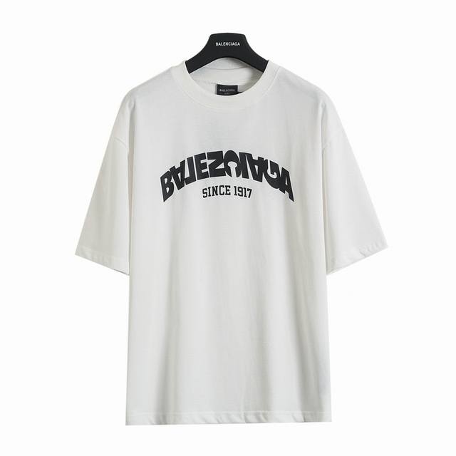 Balenciaga Blcg 25Ss reversed garbled letter print short-sleeved T-shirt A must-