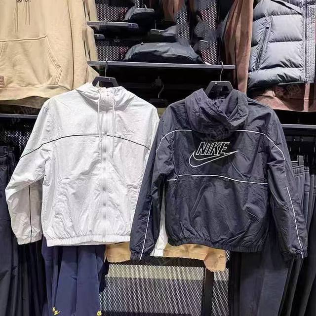 New original Nike Nike 25 spring new Nike Club men's hooded woven windproof and