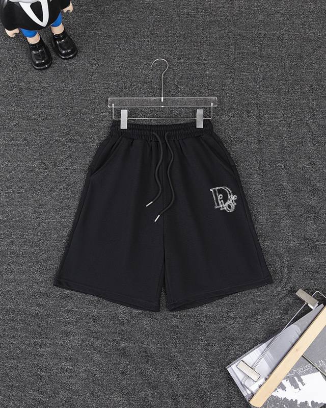 Dior pure cotton shorts, sweatpants, and shorts (DDD). 1:1 matching fabric, 360g