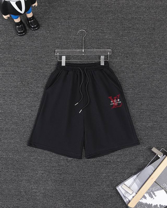 Louis Vuitton pure cotton shorts, sweatpants, and shorts (DDD). 1:1 matching fa