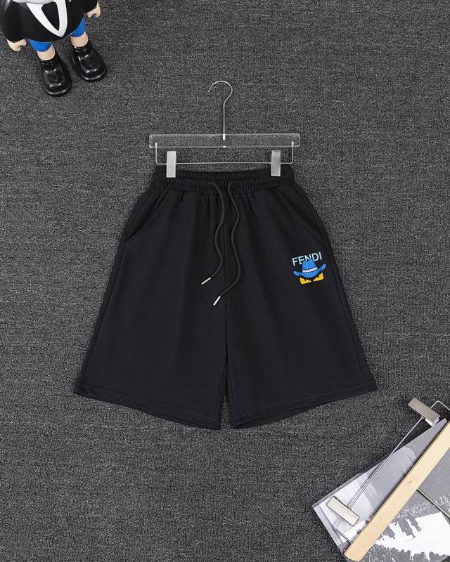Fendi pure cotton shorts, sweatpants, and shorts (DDD). 1:1 matching fabric, 360