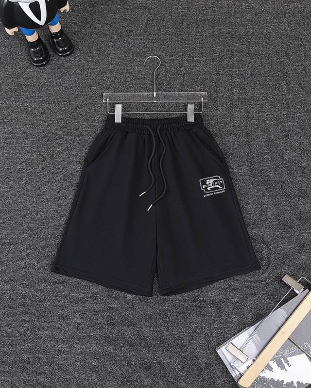 Burberry pure cotton shorts, sweatpants, and shorts (DDD). 1:1 matching fabric,