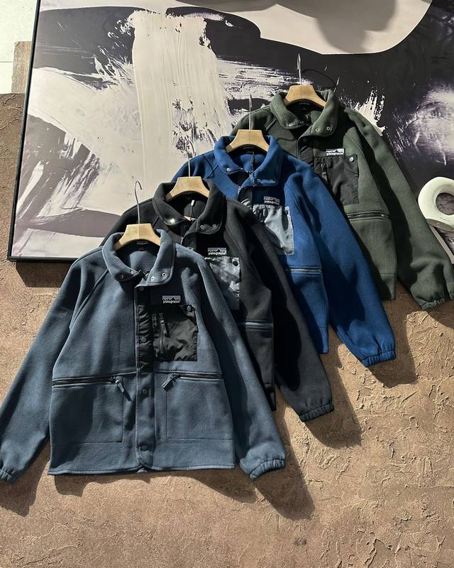 New arrival: DDD, a genuine Patagonia stand-up collared shearling jacket. This