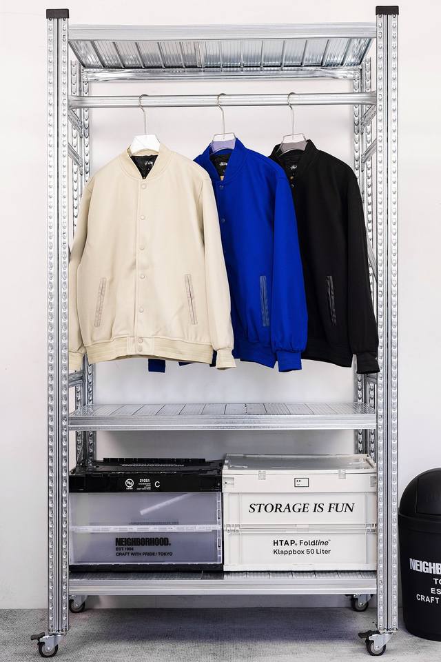 In stock 24Fw spring and autumn Stussy flocked letter dragon and phoenix nylon f