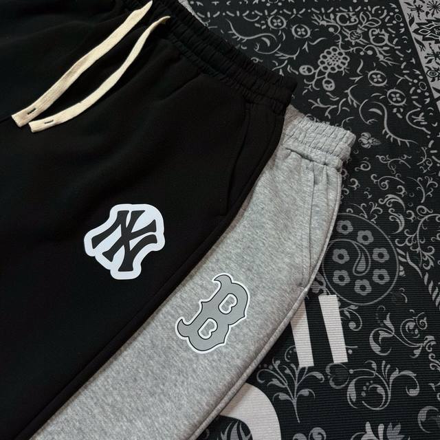 For control Mlb limited edition new basic trousers for men and women, loose casu