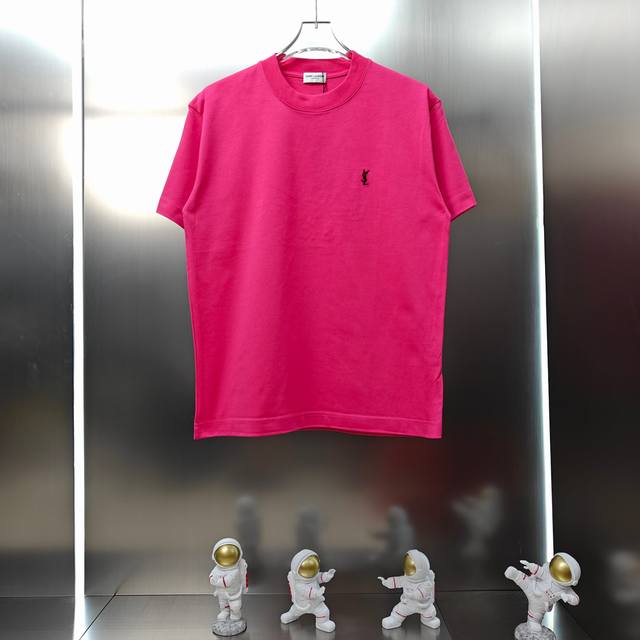 Ysl 2025 Spring/Summer new unisex short-sleeved T-shirt! Custom-made 300g double