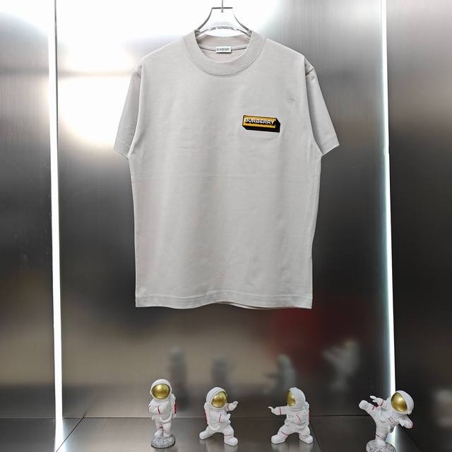 Burberry 2025 Spring/Summer new unisex short-sleeved T-shirt! Custom-made 300g d
