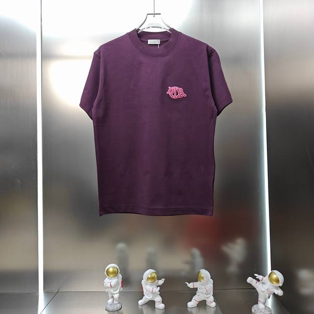 Dior 2025 Spring/Summer new unisex short-sleeved T-shirt! Custom-made 300g doubl