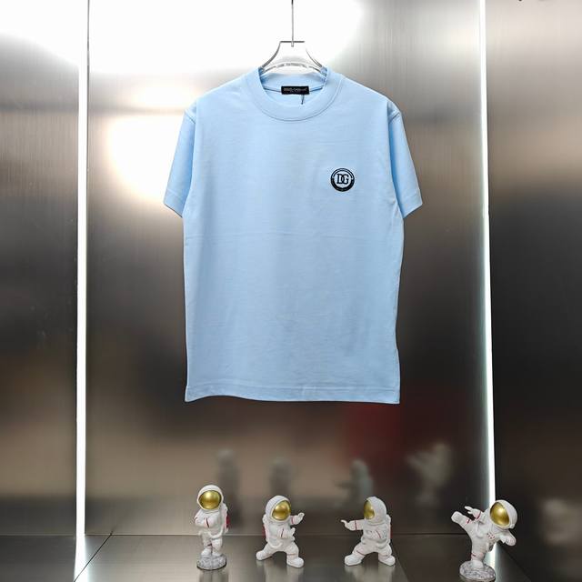 D&G 2025 Spring/Summer new unisex short-sleeved T-shirt! Custom-made 300g double