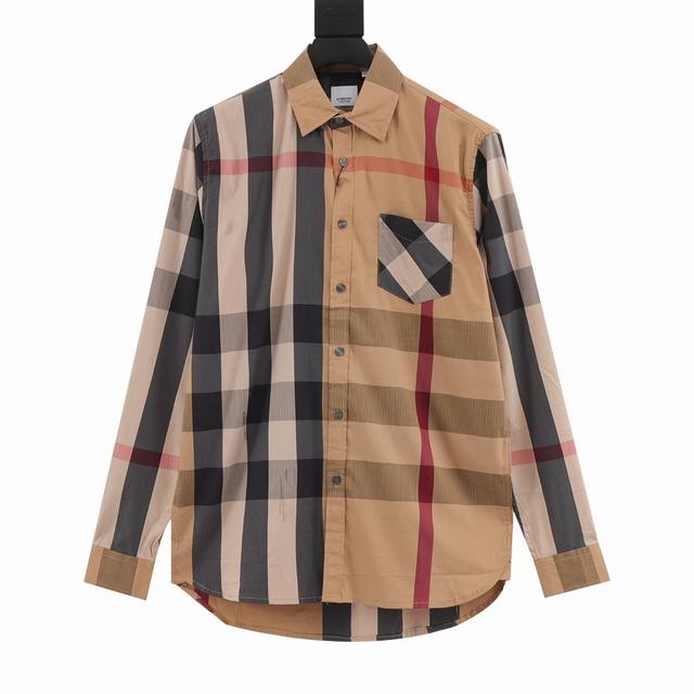 Burberry Large Check Striped Long Sleeve Shirt The Burberry brand's most iconic