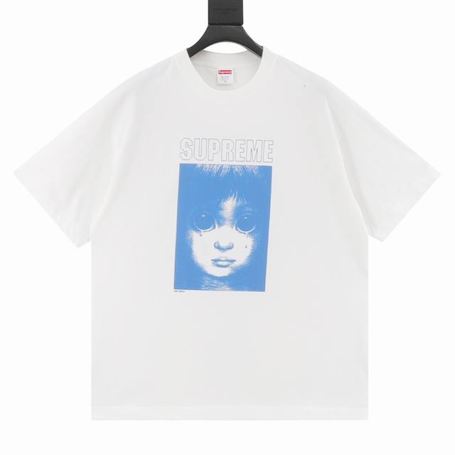Supreme x Margaret Keane collaboration Ss24 character print crew neck short-slee