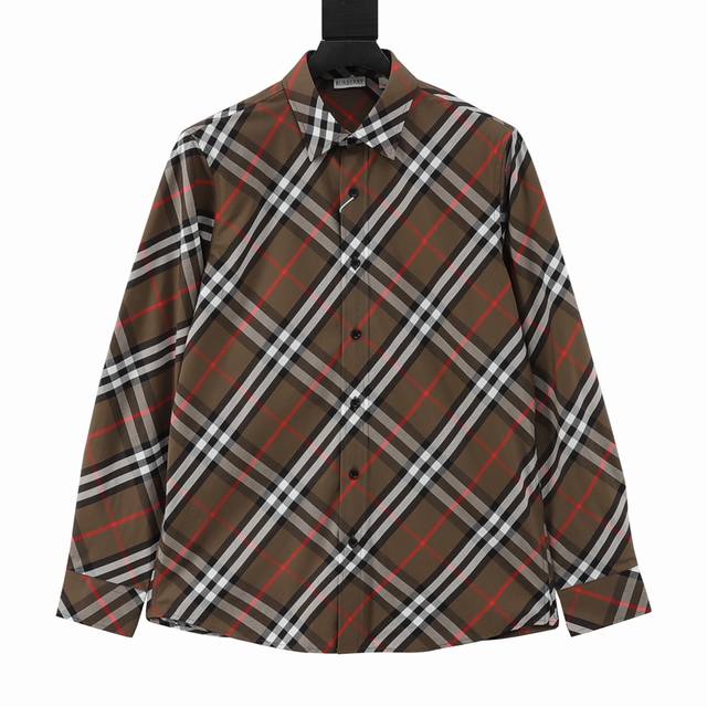 Burberry Check Cotton Long-Sleeved Shirt Long-time fans, hurry up and grab this!