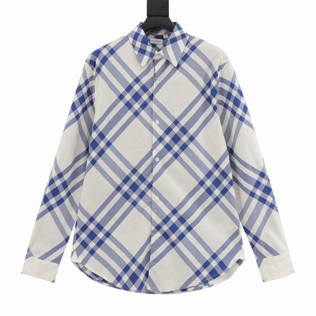 Burberry Large Check Cotton Long-Sleeved Shirt Long-time fans, hurry up and grab