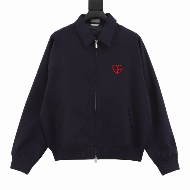 Dior Cd 24 Heart Embroidered Short Jacket The outer fabric is made of high-densi