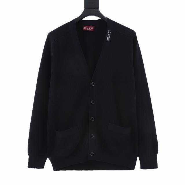 Gucci Gucci Intarsia Knit Cardigan Sweater Custom-woven luxury silk-cotton elega