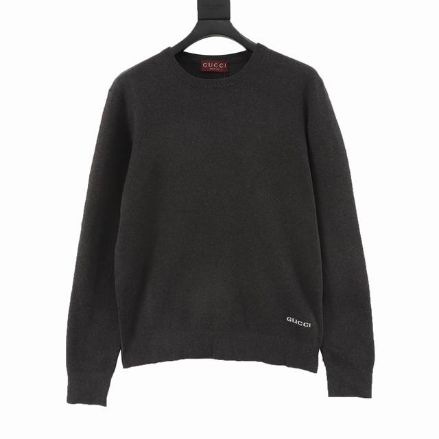 Gucci Gucci Intarsia Hem Crewneck Sweater DDD. This custom-woven luxury silk-cot
