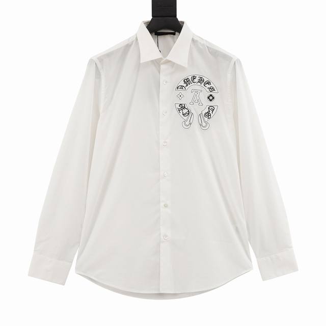 Louis Vuitton Chrome Hearts Collaboration Patch Shirt Long Sleeve DDD. Due to th
