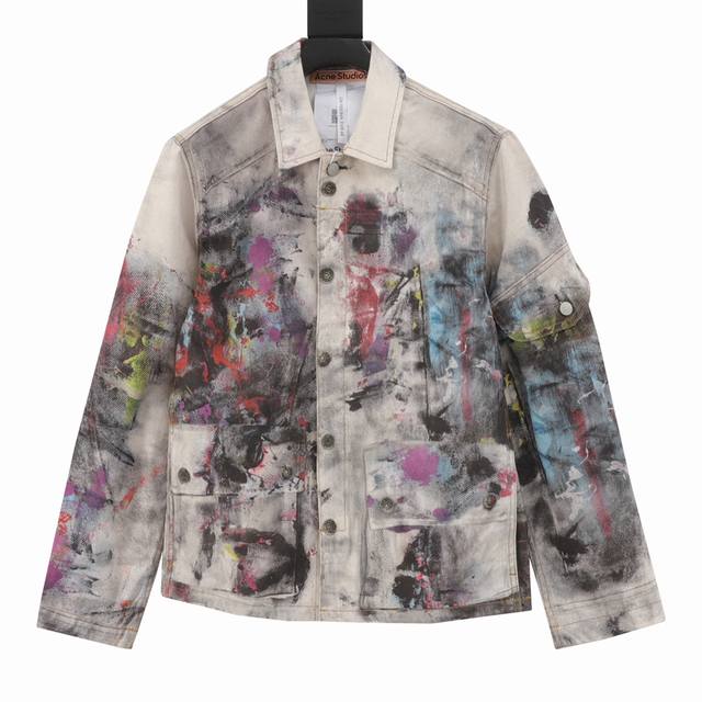 Acne Stuidios ink-splashed suit jacket DDD, originally purchased for 7,000, is m