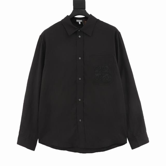 Loewe Embroidered Linen Long-Sleeved ShirtDDD. This shirt is a fusion of viscose