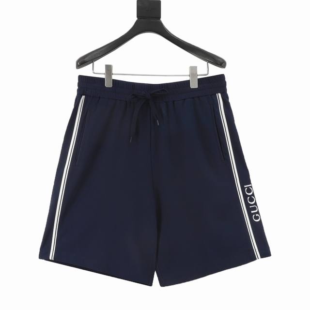 Gucci 24Ss Side Stripe Lettering Shorts These shorts are from the Gucci Lido col