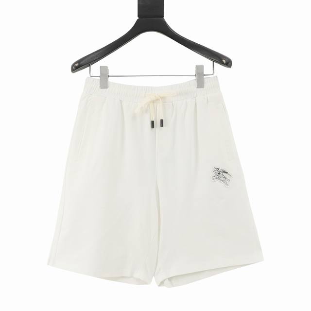 Burberry 25Ss Warhorse Embroidered Back Pocket Print Shorts DDD. Breathable drap