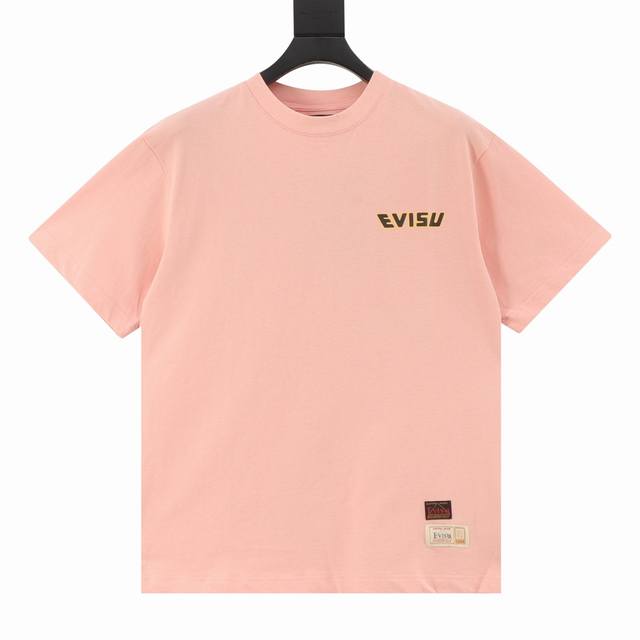 Ev Fushen New Heart Buddha Head Letter Printed Casual Short Sleeve T-shirt Size: