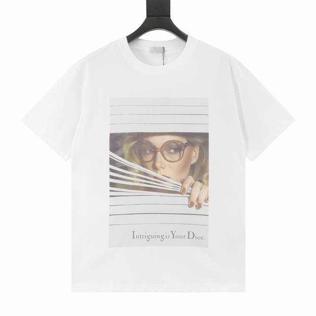 Dior 25Ss magazine cover print short-sleeve A must-have for everyday commuting f