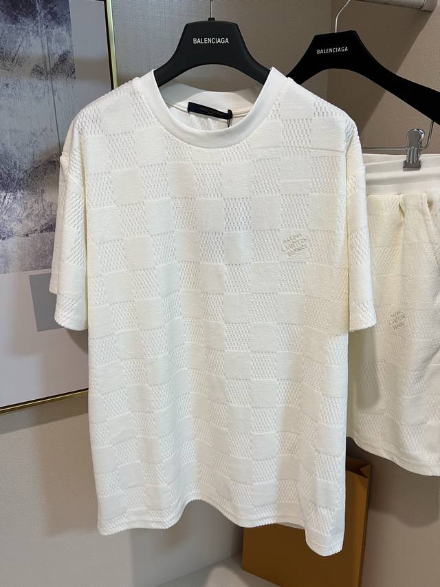 Size: SML Xl 2 Color: Apricot Black Apricot Embroidered Terry Plaid Short Sleeve