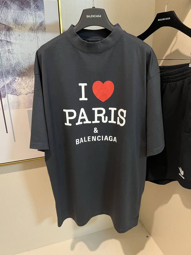 Blcg 25Ss Chinese Valentine's Day limited edition heart-print short-sleeved T-sh