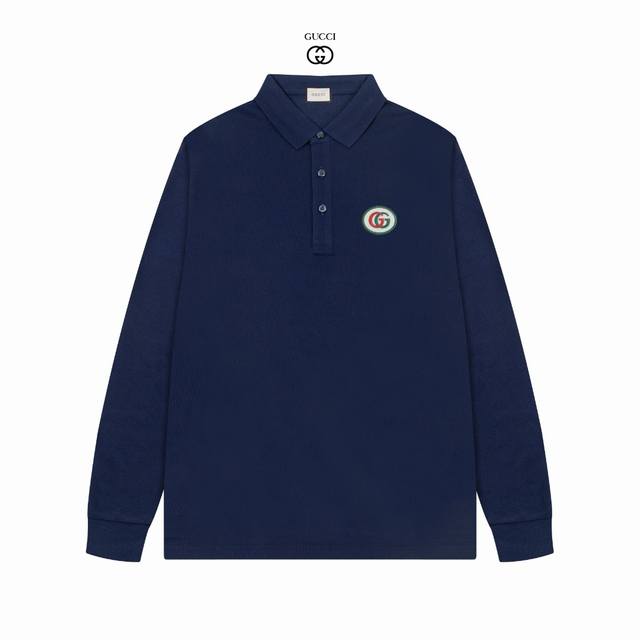 Gucci 25Ss new product launch: Men's high-end cotton pique business casual long-