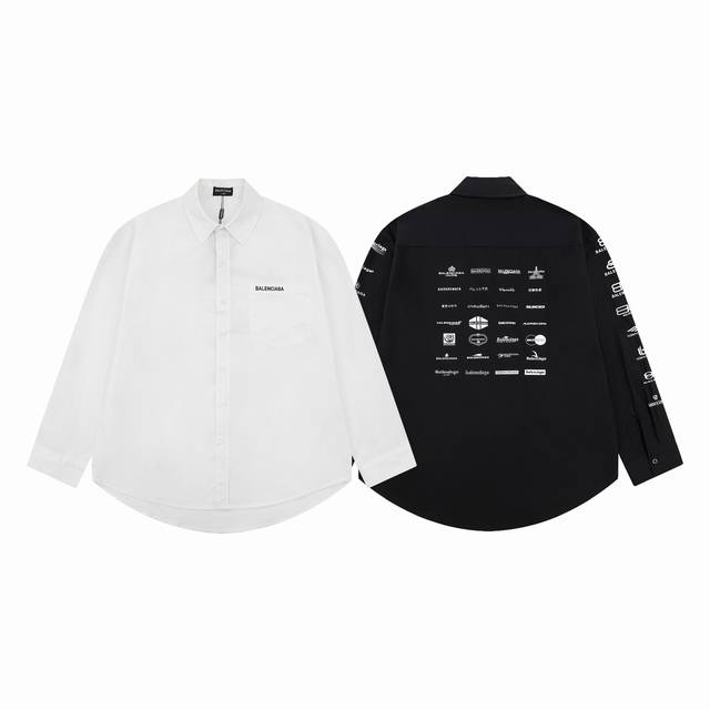 Style number C0100 Balenciaga 23Ss Newyear series all-over logo printed long-sl