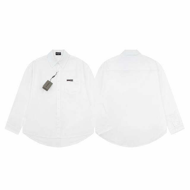 Style number C114 Balenciaga classic cola wave embroidered long-sleeved shirt C