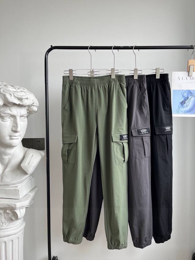 Vans classic large pocket quick-drying cuffed sports casual pants are now in st