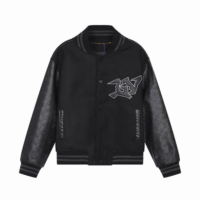 Louis V22Ss summer new dark villain baseball jacket Louis Vuitton custom fabric