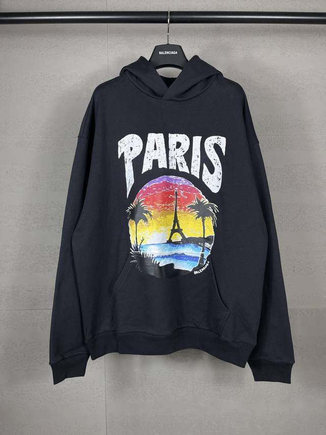 Actual photos of the top-of-the-line Balenci*Ga Paris. This hooded sweatshirt f