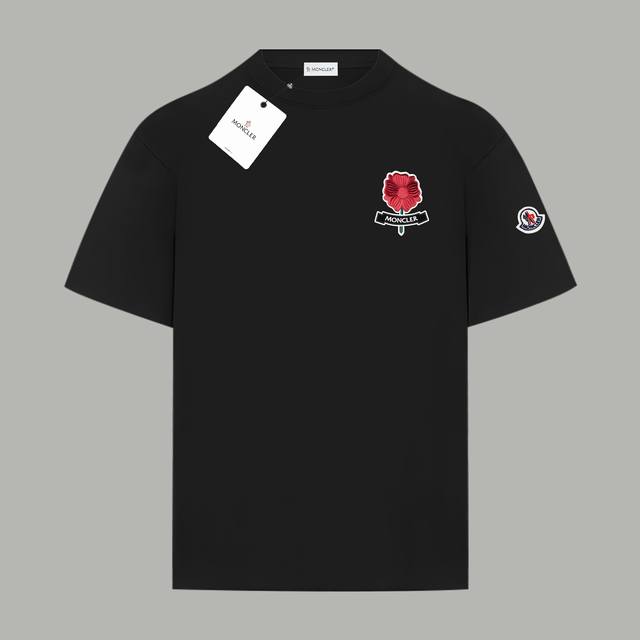 Moncler official website same show style limited edition rose logo letter print