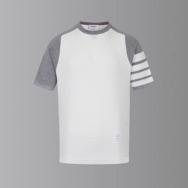 Tb Water Ripple Contrast Color T-shirt - Color: Picture Color - Size: 0-4 - Acce